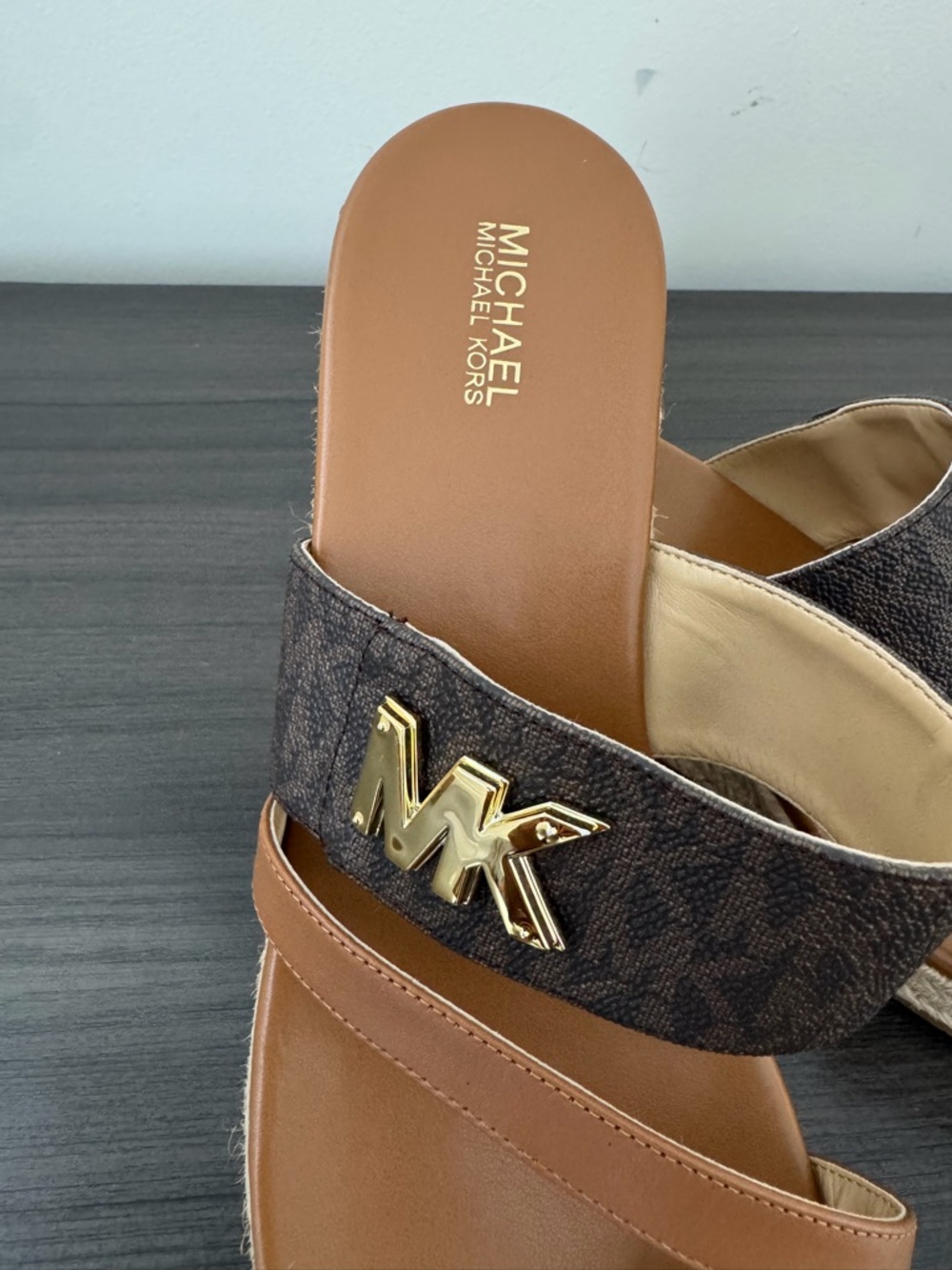New Michael Kors Women's Jilly Espadrille Platform Wedge Sandals NWB Size 8.5 - Picture 4 of 9